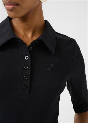 Drew polo bluse Black Gestuz 